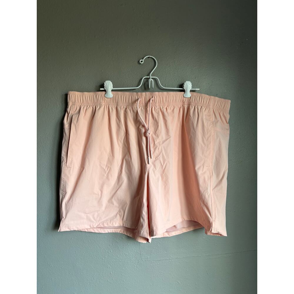 VRST Mens Everyday Shorts Woven Nylon Classic Fit Drawstring Sun Kissed Pink 2XL